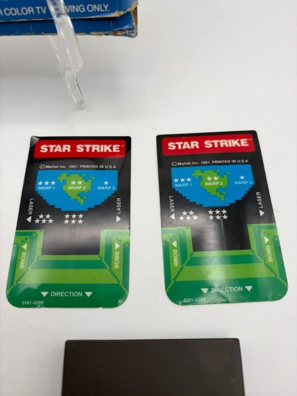 Star Strike (Mattel Intellivision 1981) Complete w/ Box Manual + 2 Overlays CIB
